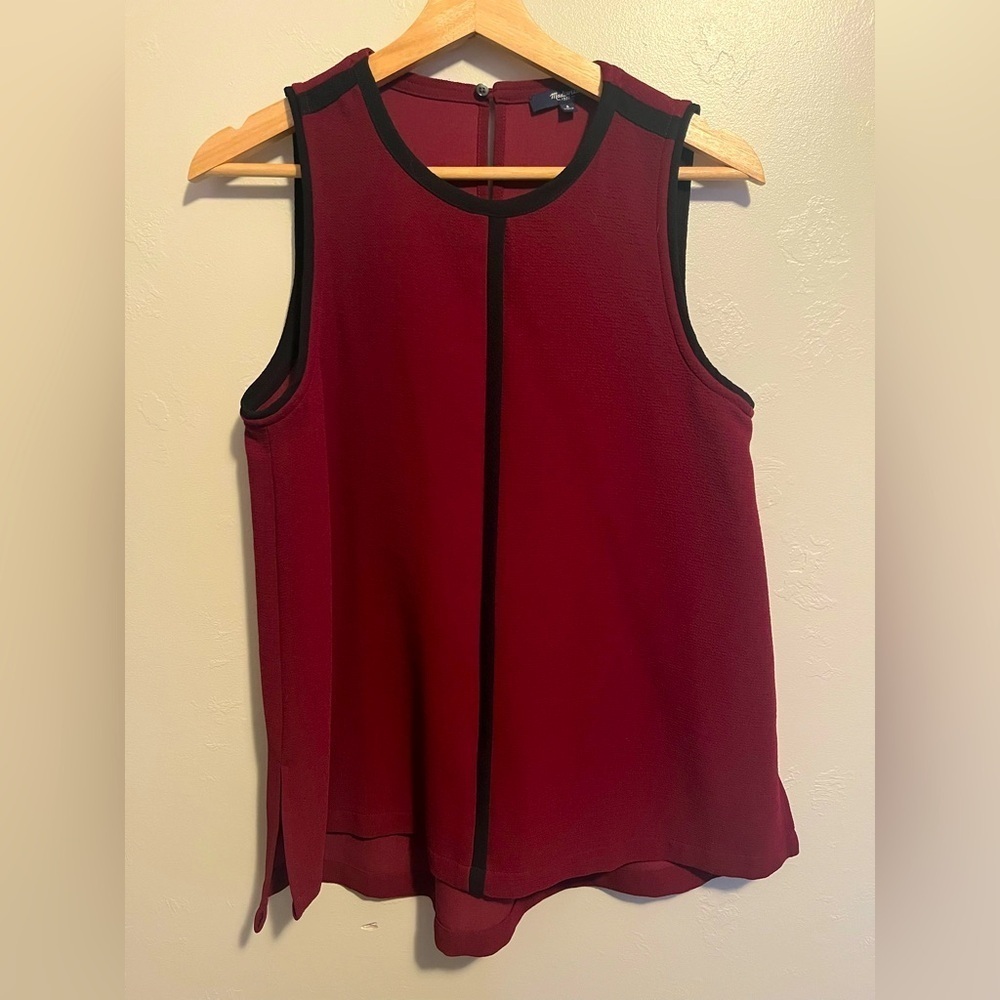 Madewell Crepe Canal Sleeveless Blouse